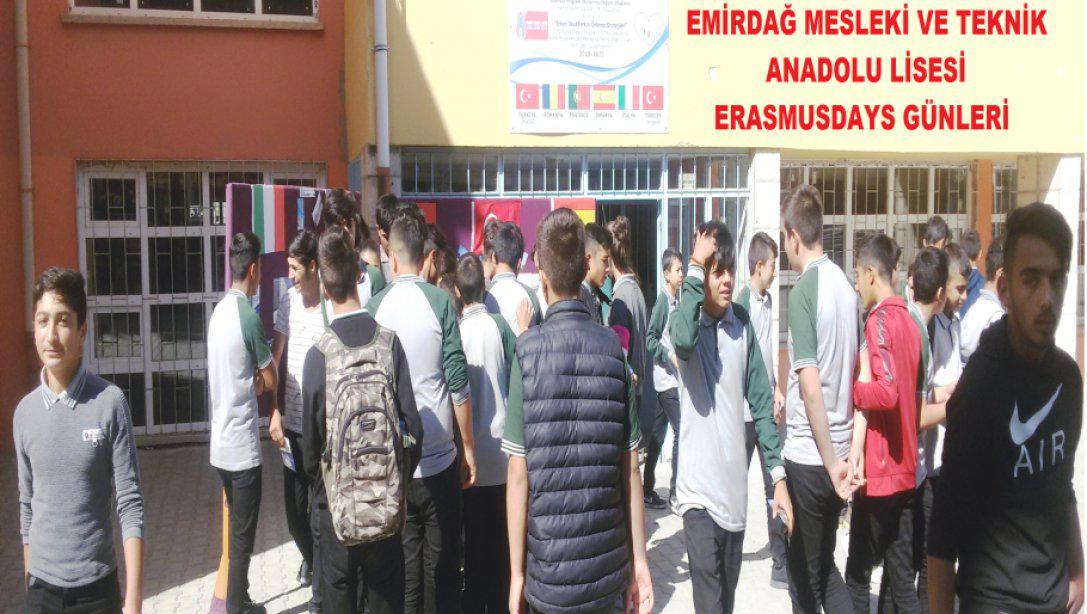 Emirdağ  Mesleki  Ve Teknik Anadolu Lisesi Erasmusdays  Günleri  Etkinlikleri Düzenlendi