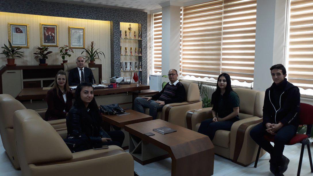 Emirdağ Aziziye Anadolu Lisesi Bulgaristan Dönüşü İlçe Milli Eğitim Müdürümüzü Ziyaret Etti